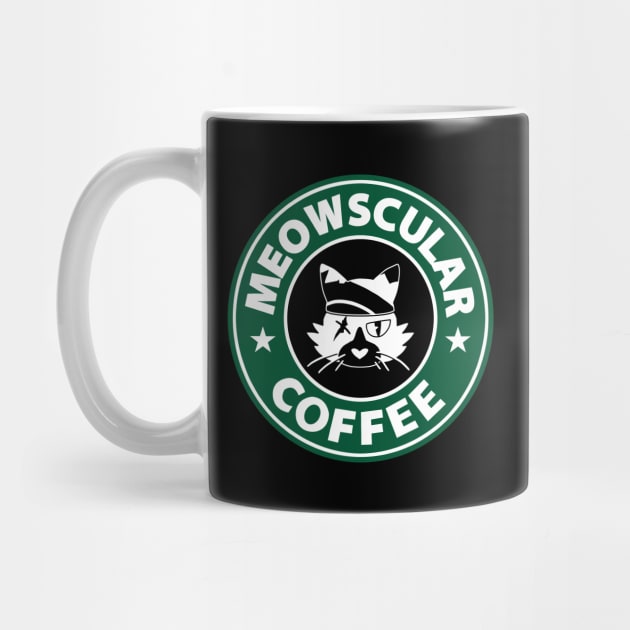 Meowscular Coffee by CCDesign